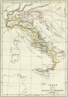 Roman Empire Fine Art Print Collection: Regions of Italy in the Roman Empire