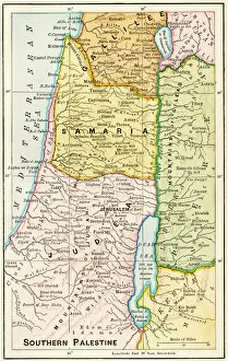 Maps Poster Print Collection: Southern Palestine in ancient times