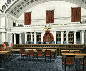 8 Dec 2011 Canvas Print Collection: US Supreme Court courtroom, 1890s