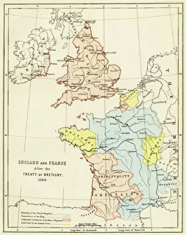 Maps Collection: Treaty of Bretigny territory settlements, 1360