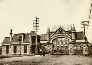 1800s Collection: Union Stockyards entrance, Chicago, 1890s