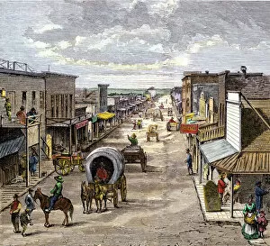 8 Dec 2011 Canvas Print Collection: Wichita, Kansas, 1870s