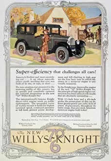 Vintage Ads Collection: AUTOMOBILE AD, 1926. Willys-Knight automobile advertisement from an American magazine, 1926