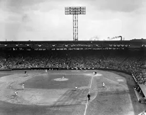 Baseball Stadiums Premium Framed Print Collection: BASEBALL: FENWAY PARK, 1956. Game between the Boston Red Sox