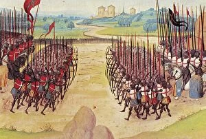 Transportati Collection: BATTLE OF AGINCOURT, 1415. Battle between the French and English at Agincourt, France, 1415