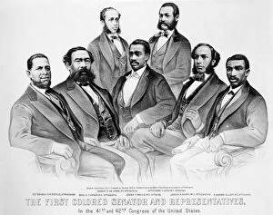 James Collection: BLACK SENATORS, 1872. The First Colored Senators and Representatives in the 41st