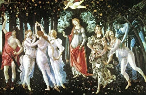 Famous works of Botticelli Photo Mug Collection: BOTTICELLI: PRIMAVERA. Painting by Sandro Botticelli, c1477-78