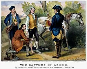 John Major Jigsaw Puzzle Collection: The capture of Major John Andre in 1780. Lithograph, 1876, by Currier & Ives