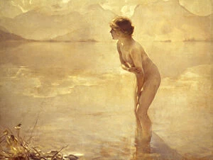 20th Century Collection: CHABAS: SEPTEMBER MORN. Oil on canvas by Paul Chabas, 20th century
