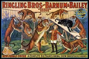 James Collection: CIRCUS POSTER, 1920s. American poster, 1920s, for Ringling Bros and Barnum & Bailey circus