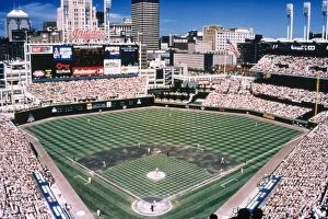 Baseball Stadiums Metal Print Collection: CLEVELAND: JACOBS FIELD. The home of the Cleveland Indians baseball team in Cleveland, Ohio