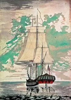 18th Century Collection: COOK: HMS RESOLUTION. Commanded by Captain James Cook on his second and third voyages of discovery