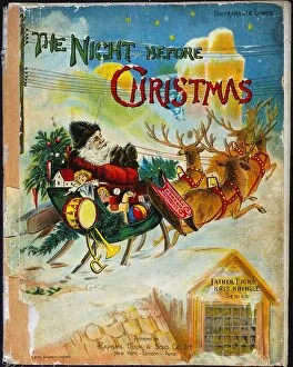 Moore Collection: Cover of a late 19th century edition of Clement Clarke Moores The Night Before Christmas