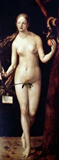 Breast Collection: D├£RER: EVE, 1507. Oil on wood by Albrecht D├╝rer, 1507