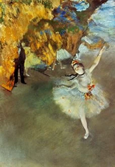Dancer Collection: DEGAS: STAR, 1876-77. Edgar Degas: The Star or The Dancer on Stage. Pastel on paper, 1876-77