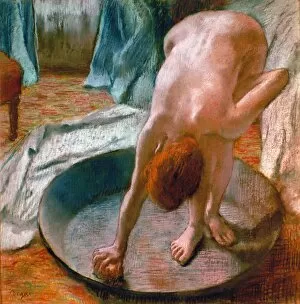 Back Collection: EDGAR DEGAS: THE TUB, 1886. Pastel on paper
