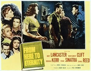 Advertisement Collection: FROM HERE TO ETERNITY, 1953. American poster for film version of James Joness novel From Here to