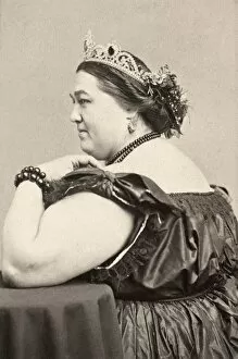Tiara Collection: FAT LADY, 19th CENTURY. Hannah Battersby, a 700-lb. American circus fat lady. Photograph