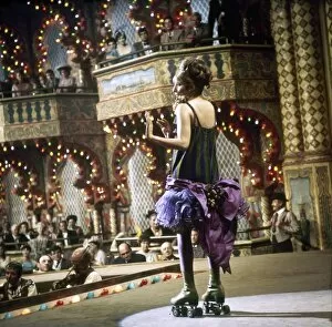 Children Poster Print Collection: FILM: FUNNY GIRL, 1968. Barbra Streisand, performing on roller skates