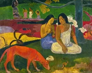 Artcom Collection: GAUGUIN: AREAREA, 1892. Arearea (Red Dog). Oil on canvas, 1892, by Paul Gauguin