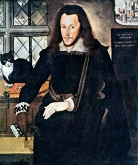 Renaissance art Metal Print Collection: HENRY WRIOTHESLEY (1573-1624). 3rd Earl of Southampton in the Tower of London