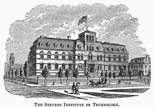 Hoboken Collection: HOBOKEN: COLLEGE, 1878. Stevens Institute of Technology, established 1870 at Hoboken, New Jersey