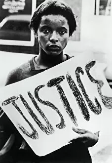 American Crow Poster Print Collection: Integration Protest, Monroe, North Carolina. Photograph by Delcan Haun, August 1961
