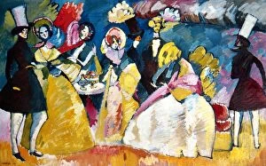 Abstract paintings Framed Print Collection: Kandinsky: Crinoline, 1909