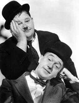 Stanley Collection: LAUREL AND HARDY, 1939. Publicity still from the motion picture Flying Deuces, 1939