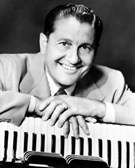 Music and Musicians Framed Print Collection: LAWRENCE WELK (1903-1992). American orchestra leader. Photographed in c1955