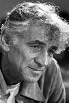 Jewish Collection: LEONARD BERNSTEIN (1918-1990). American composer and conductor. Photographed by Marion S