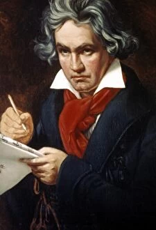 1700s Collection: LUDWIG van BEETHOVEN (1770-1827). German composer. Oil, 1819-1820, by Joseph Carl Stieler