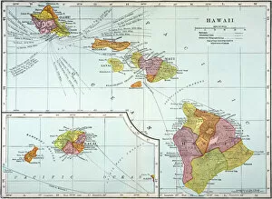 Early Maps Photo Mug Collection: MAP: HAWAII, 1905. Map of the Hawaiian Islands printed in the United States in 1905