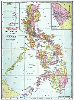 Related Images Jigsaw Puzzle Collection: MAP: PHILIPPINES, 1905. Map of the Philippine Islands printed in the United States in 1905