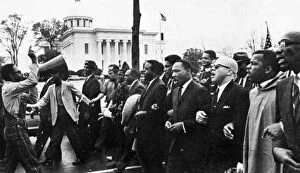 Alabama Collection: MARTIN LUTHER KING, JR. (1929-1968). American clergyman and reformer. Dr. King (fourth from right)