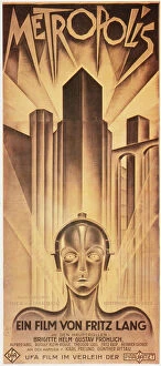 Metropolis Collection: METROPOLIS POSTER, 1926. German poster for Fritz Langs 1926 film, Metropolis