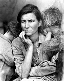 Outdoor Collection: MIGRANT MOTHER, 1936. Florence Thompson, a 32-year-old migrant worker and mother of seven