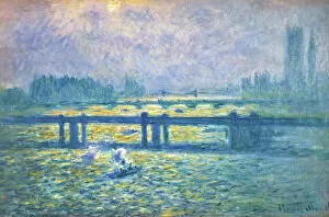 Claude Monet paintings Jigsaw Puzzle Collection: MONET: CHARING CROSS Bridge, London. Oil on canvas, 1901-04