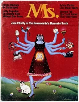 30 Jun 2011 Mounted Print Collection: MS. MAGAZINE, 1972. Cover of the first issue of Ms. magazine, spring 1972