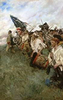 American Revolution Collection: The Nation Makers. Depicts the Battle of Brandywine of 1777 during the Revolutionary War