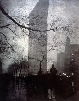 Sky Line Collection: NEW YORK: FLATIRON, 1905. Flatiron Building, New York City: photograph, 1905, by Edward Steichen