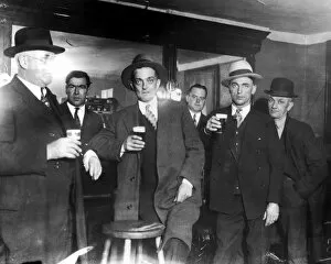 Prohibition Collection: Patrons of an unidentified American Speakeasy in the 1920s