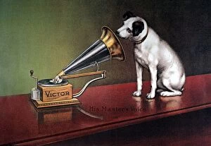 Electric Collection: RCA VICTOR TRADEMARK. His Masters Voice. Trademark image of RCA Victor, featuring Nipper the dog