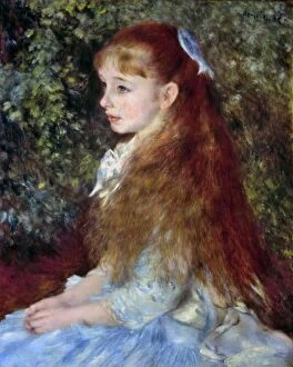 Renoir Collection: RENOIR: MLLE D ANVERS, 1880. Pierre Auguste Renoir: Mlle Irene Cahen d Anvers. Oil on canvas, 1880