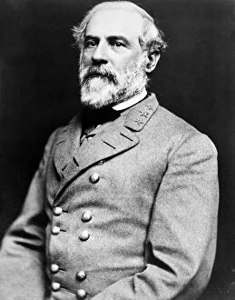 Beard Collection: ROBERT E. LEE (1807-1870). American Confederate general. Photographed by Julian Vannerson in 1863