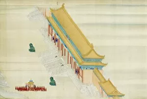 Chinese Art Canvas Print Collection: Scene in the outer courtyard of the Forbidden City, Peking, China
