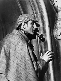 Rathbone Collection: SHERLOCK HOLMES. Basil Rathbone (1892-1967). English actor. In the role of Sherlock Holmes