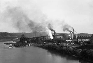 Arthur Rothstein Jigsaw Puzzle Collection: STEEL MILLS, 1938. Steel mills along Monongahela River, Clairton, Pennsylvania