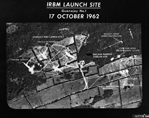1962 Collection: U. S. Air Force photograph of the launch site of intermediate-range ballistic missiles (IRBMs)