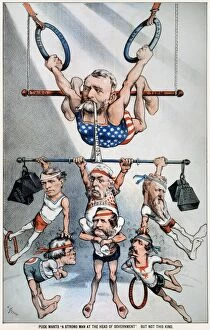 Gymnastics Collection: U. s. Grant Cartoon, 1880